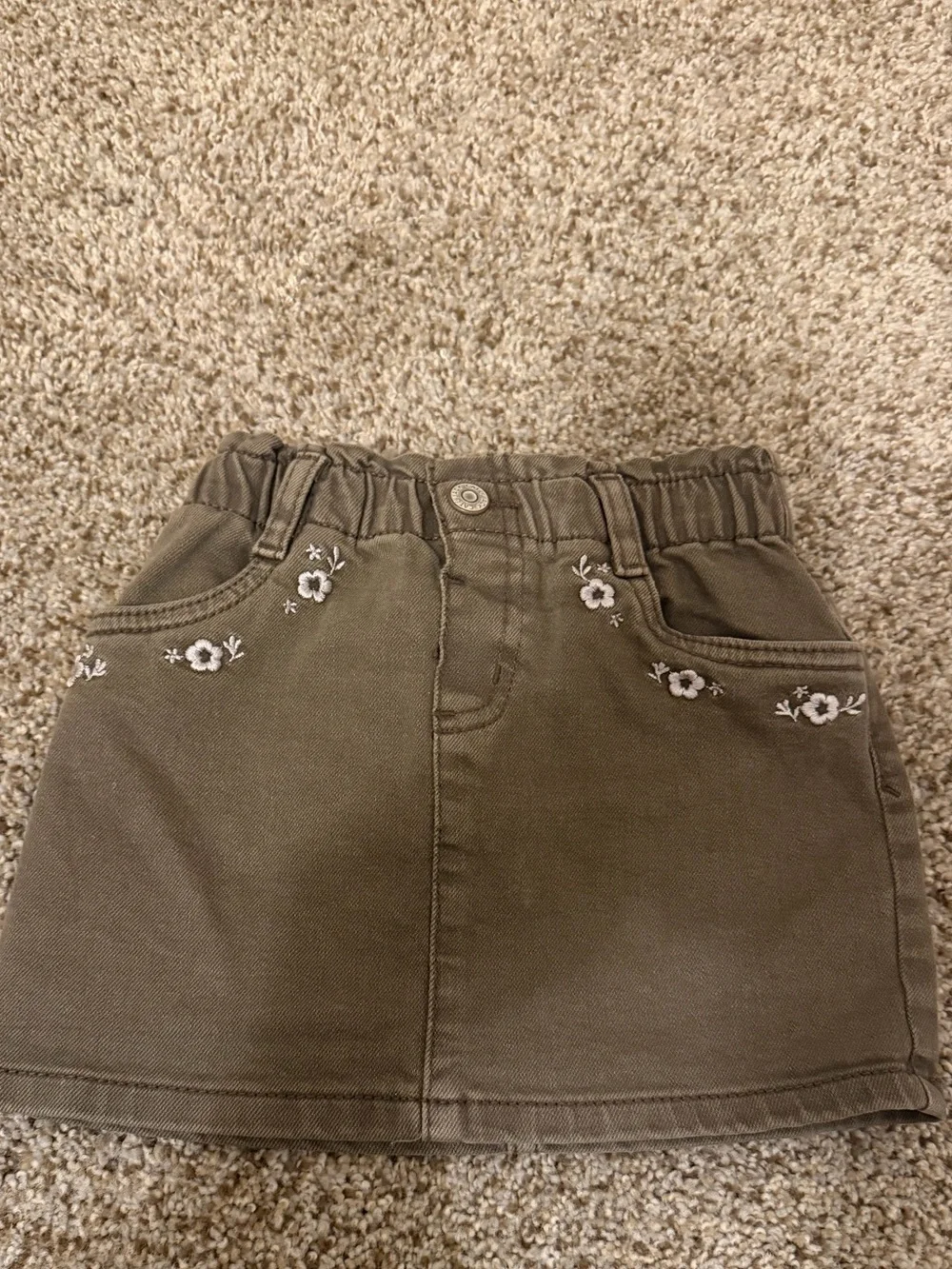 Cat & Jack Brown Denim Skirt 2T NWOT